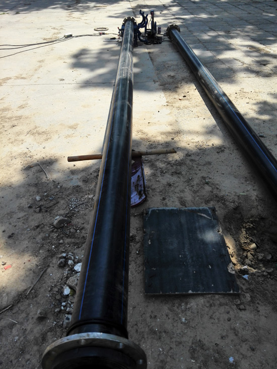 廊坊物勘院办公楼地源热泵管道