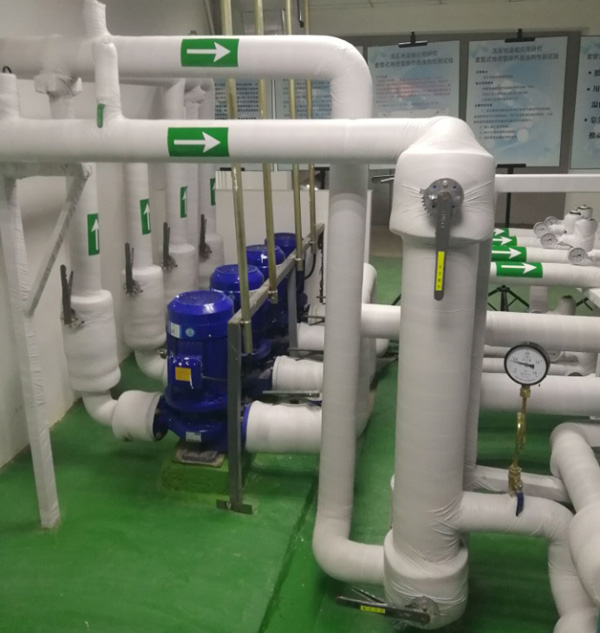 地源空气源热泵机房管道 地源空气源热泵机房管道